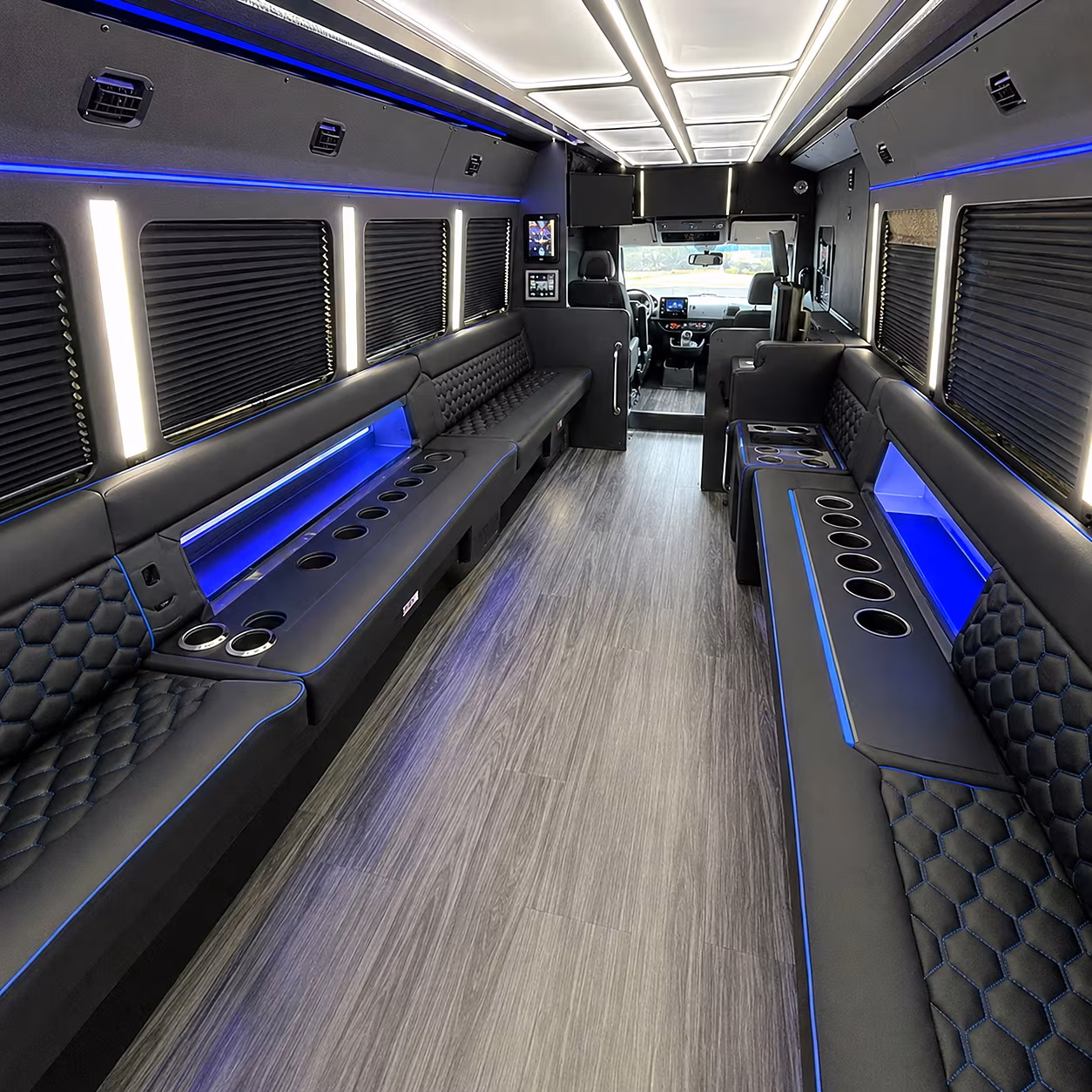 new braunfels party bus rental interior